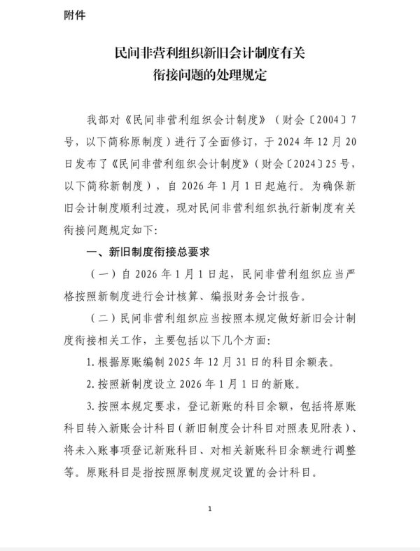 富豪配资 财政部印发《民间非营利组织新旧会计制度有关衔接问题的处理规定》